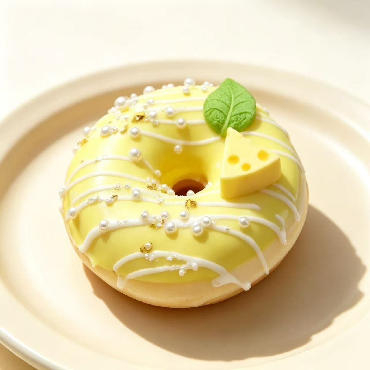 4Pcs Cute Macaron Donut Fridge Magnets Set