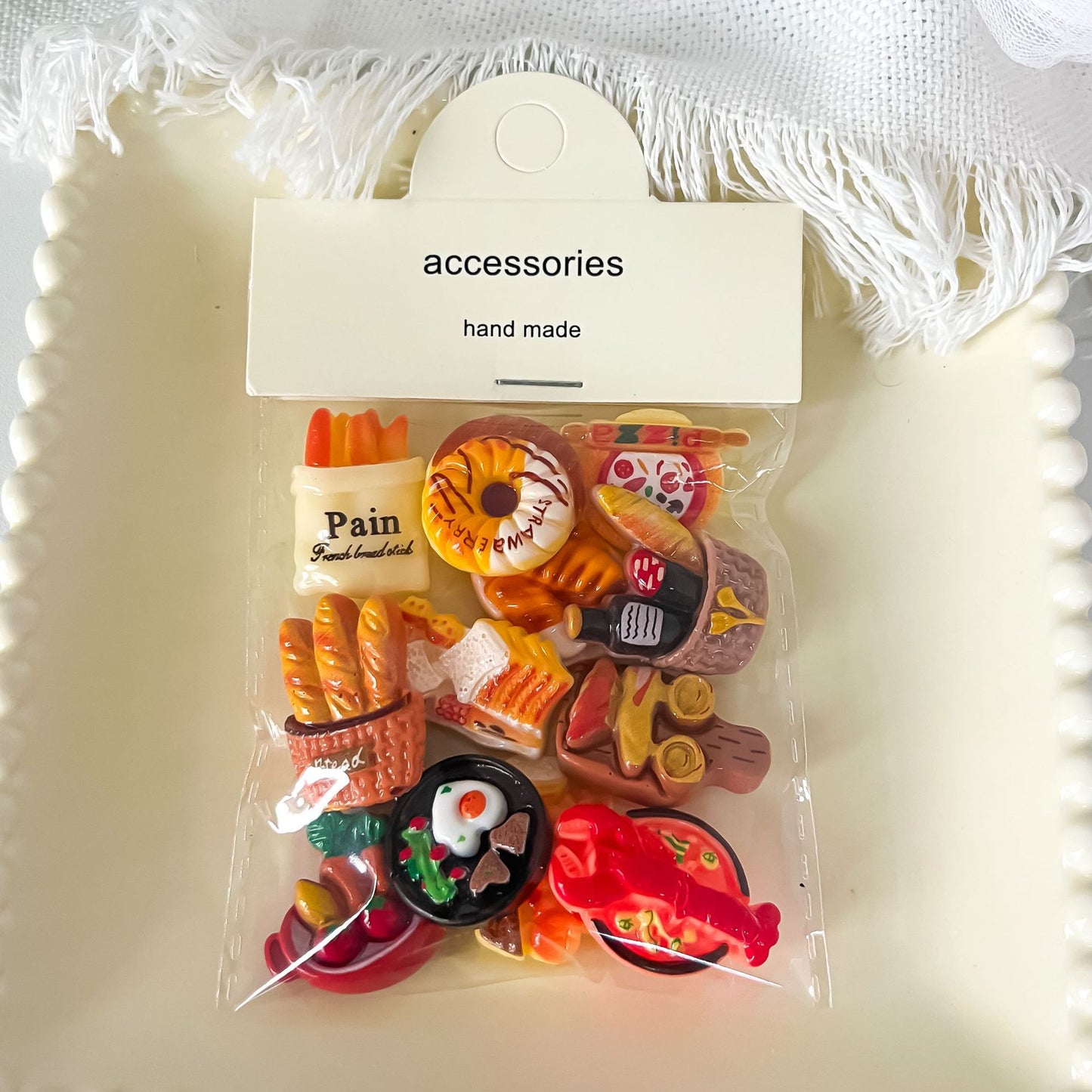 12-Piece Food Themed Fridge Magnet Set