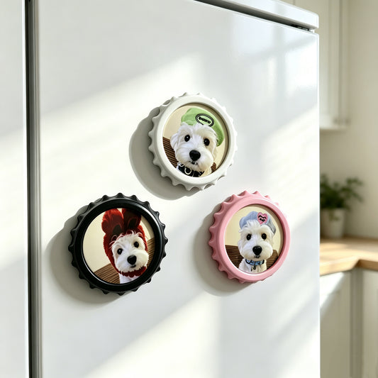 Personalized Sublimation Bottle Opener Fridge Magnet