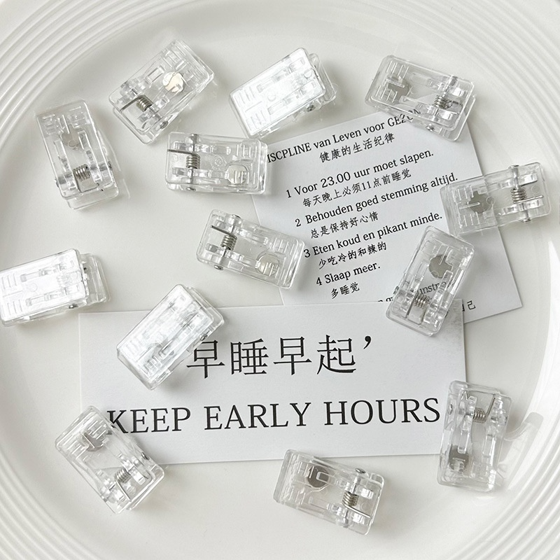 10Pcs Minimalist Clear Clip Fridge Magnets