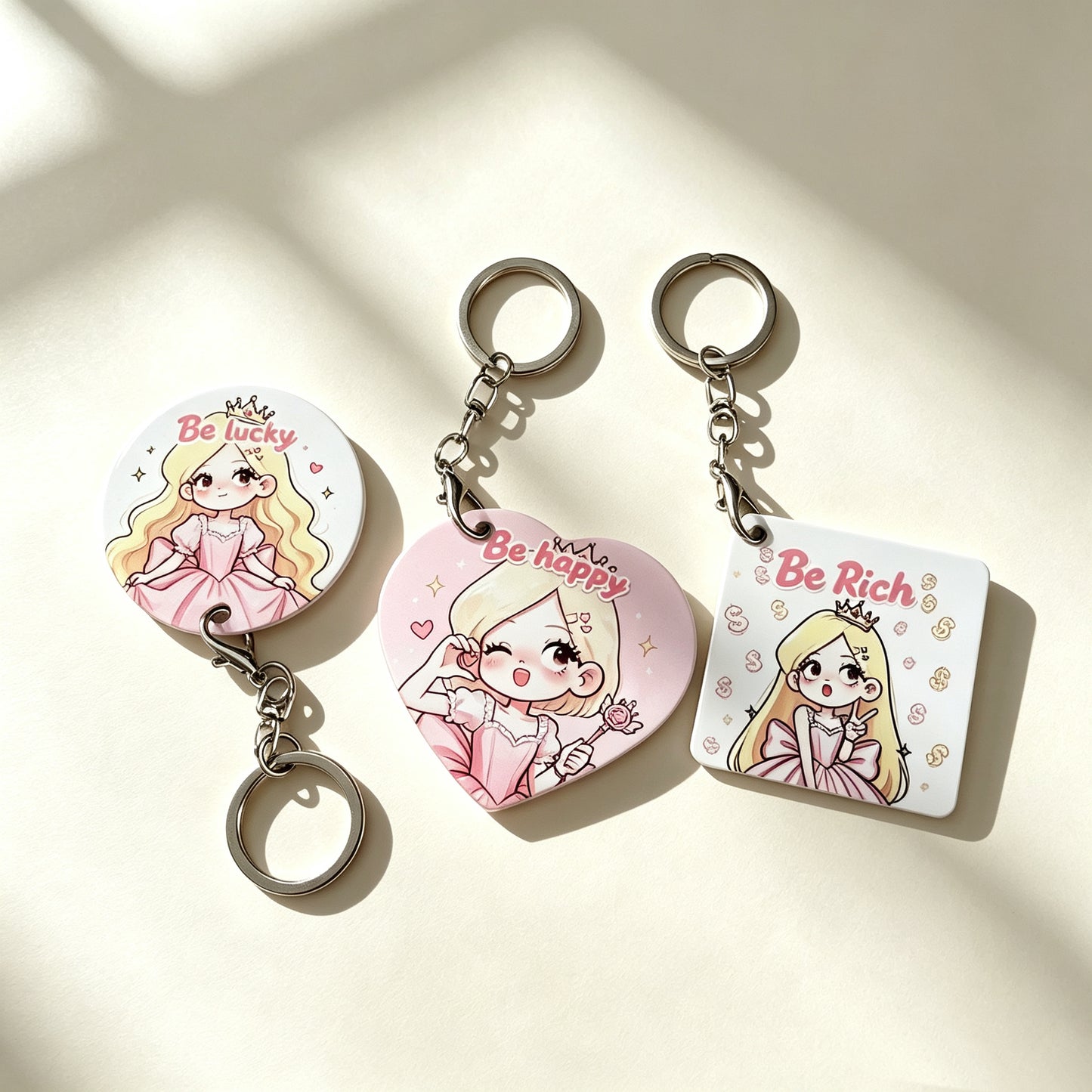Personalized Heat Transfer Custom Photo Keychains