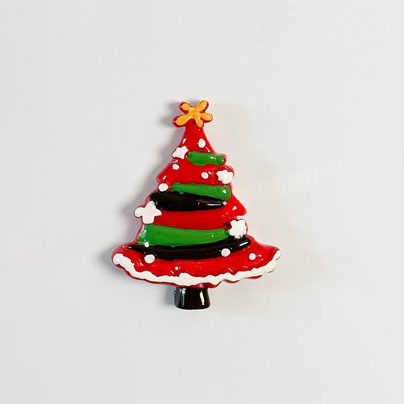 7Pcs Xmas Tree House Snowflake Fridge Decor Magnets