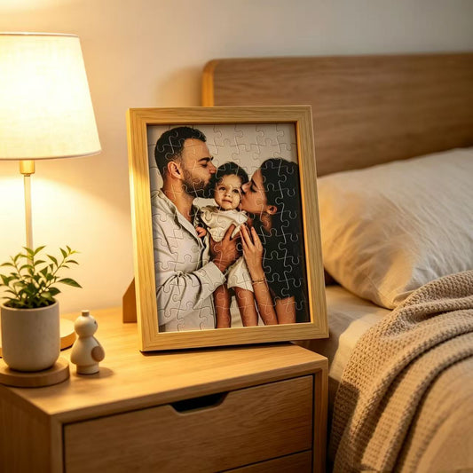 Personalized Custom Jigsaw Puzzle with Photo Frame
